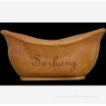 Hand Carved Yellow Marble Bathtub